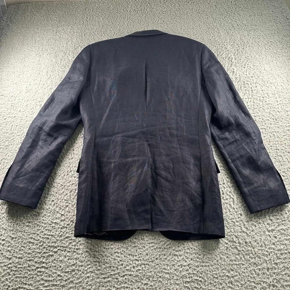 JCrew Ludlow Jacket Mens 36 Irish Linen Navy Two Button Sport‎ Coat Summer